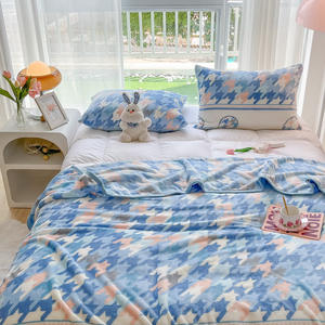 Holesale lorloral FT OFT lanlannel uustom rinenjuagado lehrow lanlanket Fo OME ame ececor - Product Image 3