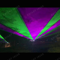 Projecteur laser extérieur 60W pour bâtiment, étanche, RGB, pleine couleur, spectacle de lumière laser de scène