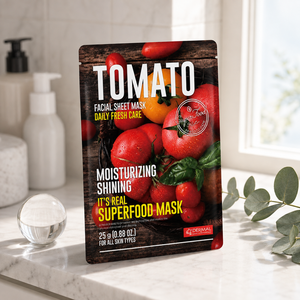 Masque en feuille super-alimentaire à la tomate 25g hydratant pour tous types de peaux - Product Image 5