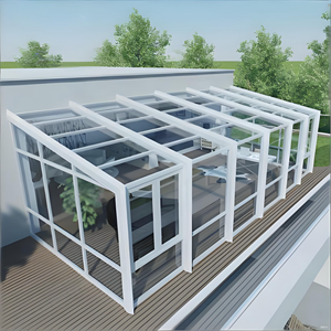 Serre in Vetro per Quattro Stagioni, Set di Verande Prefabbricate Commerciali, Resistenti agli Urti, in Lega di Alluminio, Ecologiche e Silenziose - Product Image 6