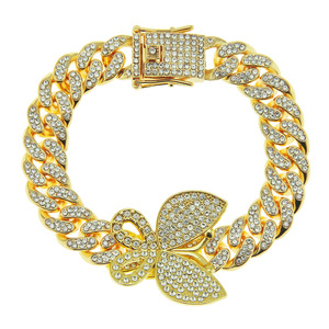 Hot Selling Personalization Simple Design Multiple Models Alloy Butterfly <b>Bracelets</b> Hiphop Style Men's Necklaces Fashion Jewelry - Product Image 5