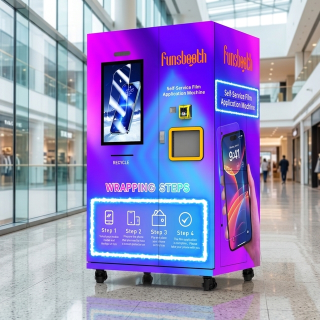 New Innovation Customized Intelligent Glass Film Applicator Machine for Business Mobile Phone Screen Protector Vending Machine
