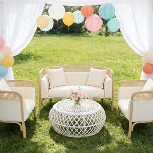 تصميم حديث أريكة حفلات زفاف من الخيزران الهندي من الخشب الصلب بتصميم فني إبداعي - Product Image 4