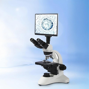 IKEME 1000-1600x Microscopio biológico binocular Microbiología electrónica Microscopio Trinocular Microscopio óptico con pantalla LCD - Product Image 1