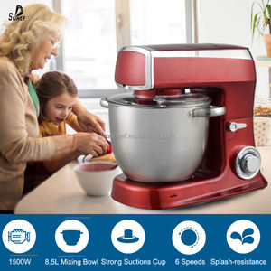 Dudukan komersial Mixer 1500W 8QT mangkuk baja tahan karat-aksi planet untuk toko kue restoran dengan lampiran - Product Image 4
