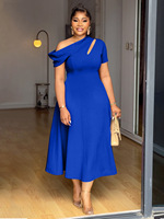 Nouvelle Arrivée 2025 – Robe Trapèze Froncée Tendance et Décontractée, Élégante, Grande Taille pour Femme