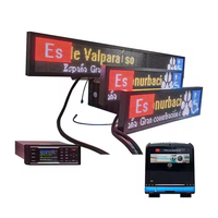 Fournisseur d'usine Panneau d'affichage LED à message défilant 7 couleurs pour bus, affichage publicitaire