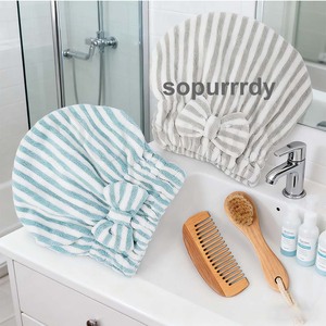 Gorro de Microfibra para Secar el Cabello con Logotipo Personalizado, Gorro de Secado Rápido con Lazo, Toalla Suave para Hombres y Mujeres con Cabello Largo y Rizado - Product Image 3