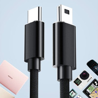 Cable de datos de sincronización Mini de nylon trenzado USB tipo C en stock