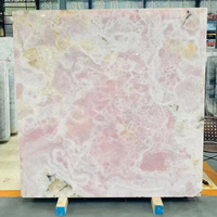 Carreaux d'onyx violet rose translucide de luxe pour comptoir de cuisine panneau mural Onyx Table d'appoint baignoire Onyx vanité bassin évier