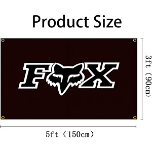 Bandera de Poliéster Estilo Motocross para Carreras Todoterreno con Ojales de Latón para Decoración de Entusiastas del Motocross y Automovilismo - Product Image 2