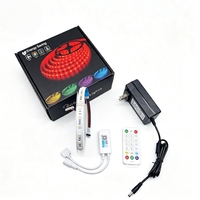Özelleştirilebilir 5050 RGBWW IP20 LED Şerit Işık 5'i 1 Arada RGB + Soğuk Beyaz + Sıcak Beyaz Esnek DC24V Uzaktan Kumanda//Wi-Fi Kontrolü