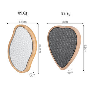 Lima para Pies de Madera, Removedor de Callos de Doble Cara, Exfoliante de Acero Inoxidable para Pies y Cuerpo - Product Image 5