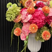 Boule de fleurs artificielles rose personnalisable de haute qualité, centre de table 50 cm, arrangement de mariage en soie, décoration d'événements intérieurs et extérieurs