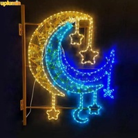 Uplumin decoraciones de calle de Navidad al aire libre luz nueva creativa 2D LED decoración poste calle motivo Luz