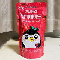 Boissons coréennes en sachet : Jus de fruits Cantata Bel et café 230ml