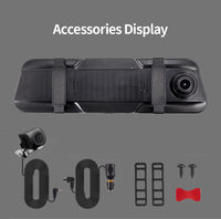 Caméra embarquée DVR miroir pour véhicule SPY, moniteur Full HD 1080P, double caméra pour tableau de bord de voiture