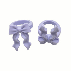 Anillo de silicona Big Rise Bow de 1 cm para protección y decoración del cuello de botellas de perfume, antideslizante y resistente al desgaste - Product Image 2