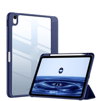 Vente flash pour iPad mini 5/6 : Étui de protection antichoc PC+PU avec support pliable et emplacement pour stylet pour iPad Air/9/10/11