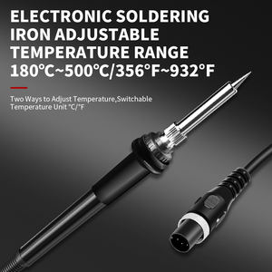 Dubbele LED digitale display heteluchtpistool en soldeerbout 2-in-1 SMD reworkstation voor solderen en desolderen - Product Image 4