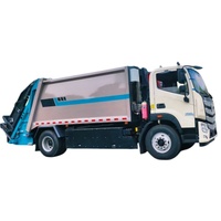 Camion à ordures compacteur électrique Foton, avec fonction d'auto-déchargement, camion de compactage hydraulique à émissions zéro.