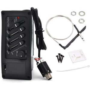 Jiayouy – capteur de guitare EQ-7545R, préamplificateur à 4 bandes, égaliseur, tuner piézo pour guitares acoustiques - Product Image 1