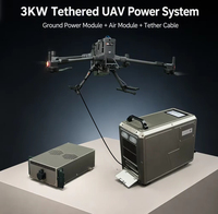 Système d'alimentation pour drone fixe au sol Rosefinch 3000W, unité d'alimentation au sol pour vol continu pour la cartographie par drone et l'inspection de site