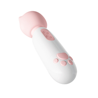 LOVE Cat Vagina Clitoral Nipple Stimulation Dildo Vibrator G-Spot Masturbation Medical Silicone Smart Heating Waterproof IPX6