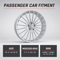 Jantes forgées multi-rayons argentées de 19, 20 et 21 pouces, 5x112 5x120, en alliage forgé, compatibles avec Audi, Mercedes-Benz, BMW 5, 7, X3, X4, X5, X6, GLC, GLE