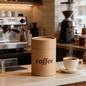 กล่องกระดาษคราฟท์เคลือบฟิล์ม PET ย่อยสลายได้ เป็นมิตรกับสิ่งแวดล้อม รีไซเคิลได้ ออกแบบได้ตามต้องการ ปั๊มลายแบบพิเศษ สำหรับชา กาแฟ - Product Image 1