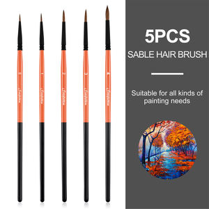 Ensemble de pinceaux pour peinture à l'huile acrylique, 30 pièces, professionnels, en Sable de Kolinsky, pour artiste miniature - Product Image 3