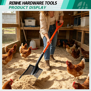 Oferta Especial: Pala <span class=keywords><strong>de</strong></span> Cribado Personalizada para Limpieza Multiusos en Exteriores, para Gallineros y Establos - Product Image 4