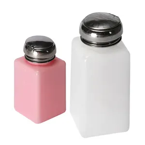 Dispensador de líquido ESD, botella de Alcohol de plástico, Esd, IPA, color rosa, 200mml