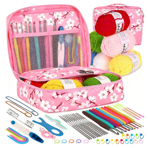 <b>Knitting</b>&Sewing Diy Crafts Accessories Kit Crochet Kit with Crochet Hooks Yarn <b>Set</b> <b>for</b> <b>Beginner</b> - Product Image 5