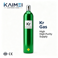 Gaz Krypton à 99,999 % Ne CAS 7439-90-9 avec options de cylindres de plusieurs tailles de 8 L à 50 L pour laser excimer KrF