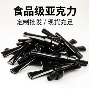 Pipe Mouthpiece Accessories Bent Stem 3mm 9mm Acrylic Filter Type Reusable Smoking Pipe Parts - Product Image 3