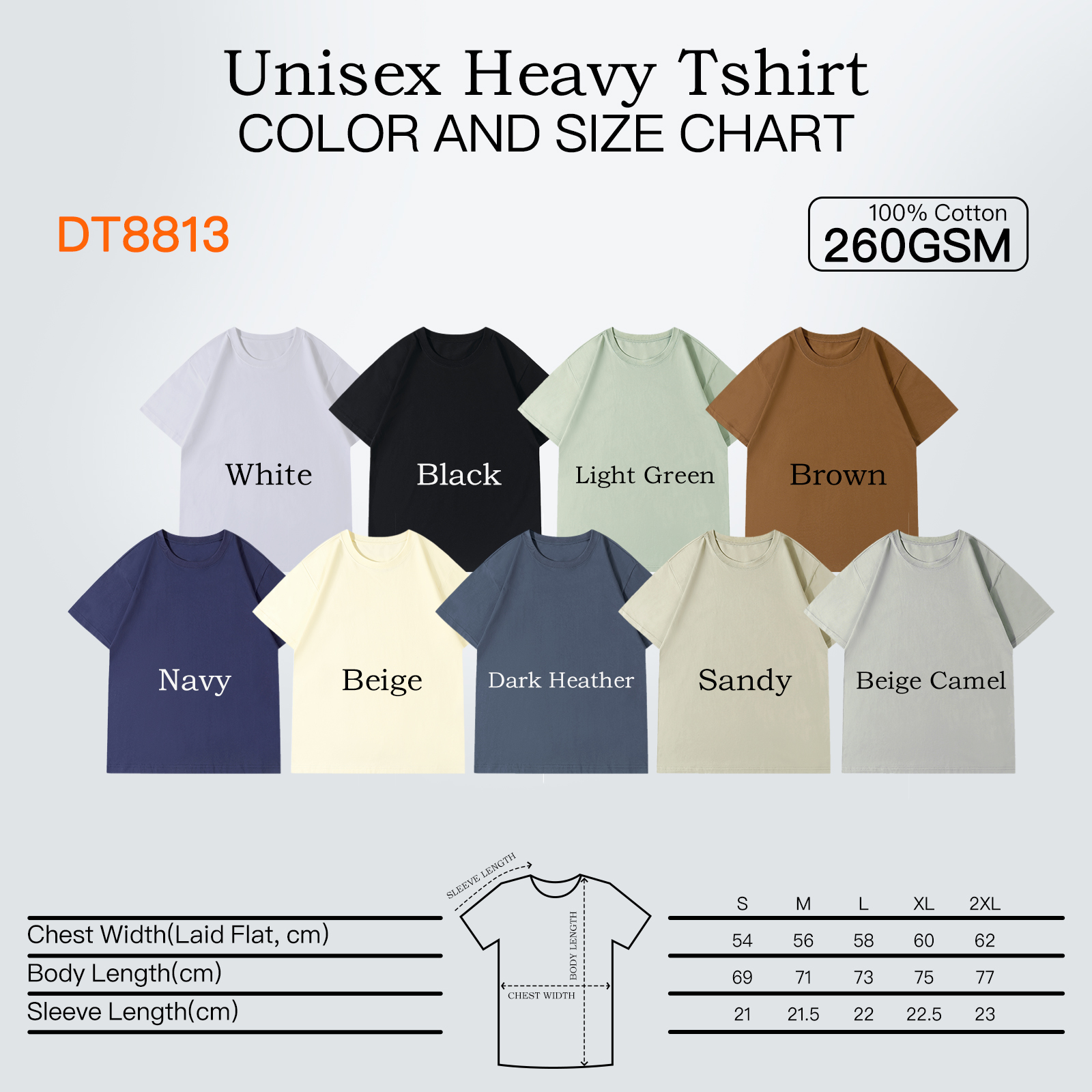 Camiseta azul en blanco