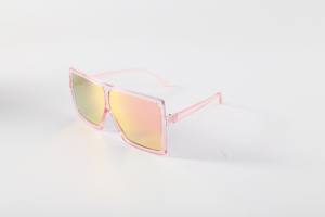 نظارات شمسية نسائية فاخرة عصرية عدسة كبيرة الحجم فاتحة زرقاء/ذهبية/بيضاء نظارات شمسية مخصصة مربعة الشكل للنساء-خفيفة الوزن - Product Image 5