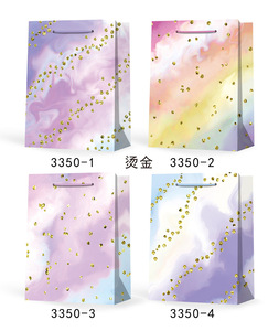 Sacchetti Regalo in Carta Effetto Marmo, Borse con Coriandoli in Lamina d'Oro per Matrimoni, Compleanni, Cosmetici e Confezioni Regalo per le Festività - Product Image 5