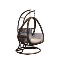 Fauteuil suspendu d'extérieur pour la maison, chaise balançoire en rotin, fauteuil nid d'oiseau, chaise à bascule pour cour, simple/double place, pour intérieur/extérieur