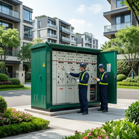 Unit Distribusi Daya 3 Fasa Modular Berisolasi Nitrogen Bebas SF6 12kV 630A, Berlapis Logam, IP67, Netral Karbon (RMU)