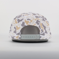Gorras de Camuflaje Retro Personalizadas con Diseño de Pato, Gorra Trucker Clásica de la Vieja Escuela con Tela de Lona para Caza al Aire Libre, Camuflaje Piedra