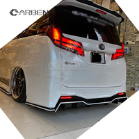 Pour Toyota ALPHARD Vellfire mise à niveau Kit de carrosserie de pare-chocs arrière de style KuhL becquet de lèvre arrière en Fiber de carbone