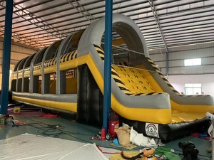Jeux de compétition interactifs commerciaux Wipeout, jeux gonflables d'extérieur, défi de saut sur ballon Wipeout, arène - Product Image 2