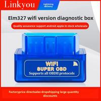 Detector Linkyou Super Mini con Pantalla LCD Azul de 1.5 Pulgadas, Pic25K8 con Wifielm327Obd2 para Analizador de Motor de Automóvil, 1 Año de Garantía, 12V, Android