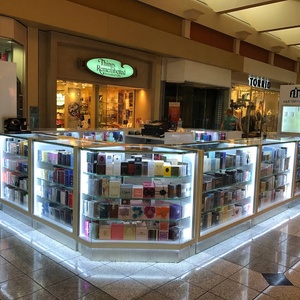 ตู้โชว์ร้านค้าระดับมืออาชีพตู้โชว์เครื่องประดับน้ำหอมตู้โชว์แก้ว LED เคาน์เตอร์ขายปลีก - Product Image 1