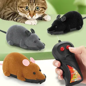 Brinquedo de gato de estimação mouse de controle remoto simulação sem fio brincadeira elétrica