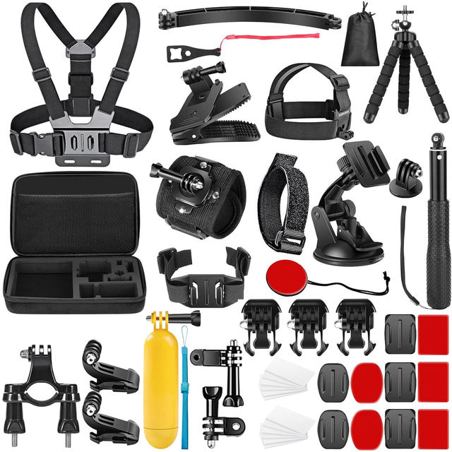 Wholesale Professional Portable Action Sports Camera Accessories Set 50-In-1 Mobile Phone Shooting Vlog Accessory Kit for