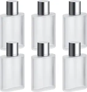 Premium 50 ml100ml Klar gefrostete leere Glasflasche Neues Design Parfüm flasche mit Verpackung