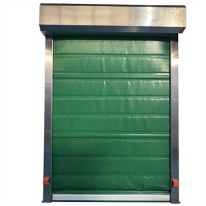 <span class=keywords><strong>Porte</strong></span> enroulable en PVC vert - Haute vitesse et étanchéité, écologique, prévention des incendies et haute sécurité pour l'accès aux bâtiments commerciaux - Product Image 1